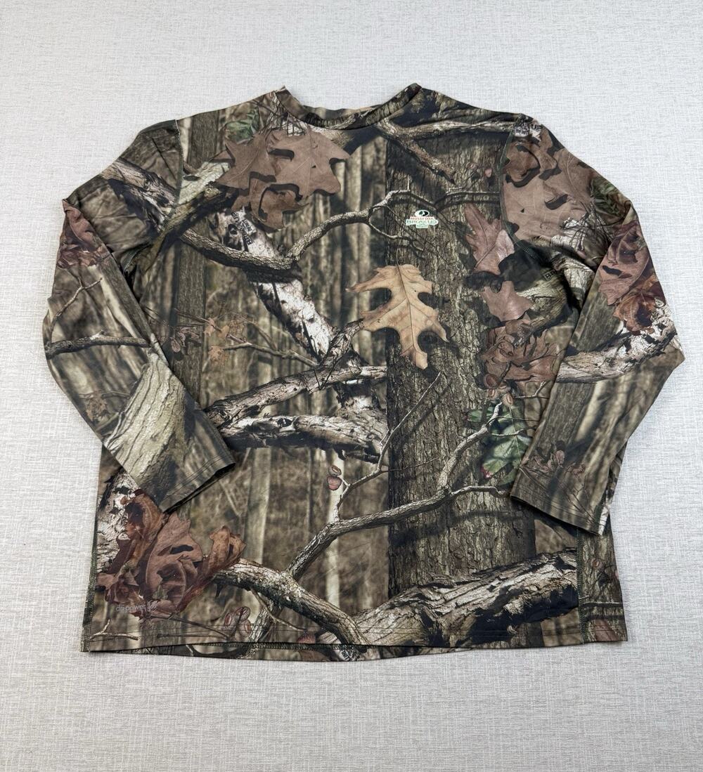 Russell Dri-Power 360 Men’s XL Mossy Oak Break-Up Camo Hunting Shirt